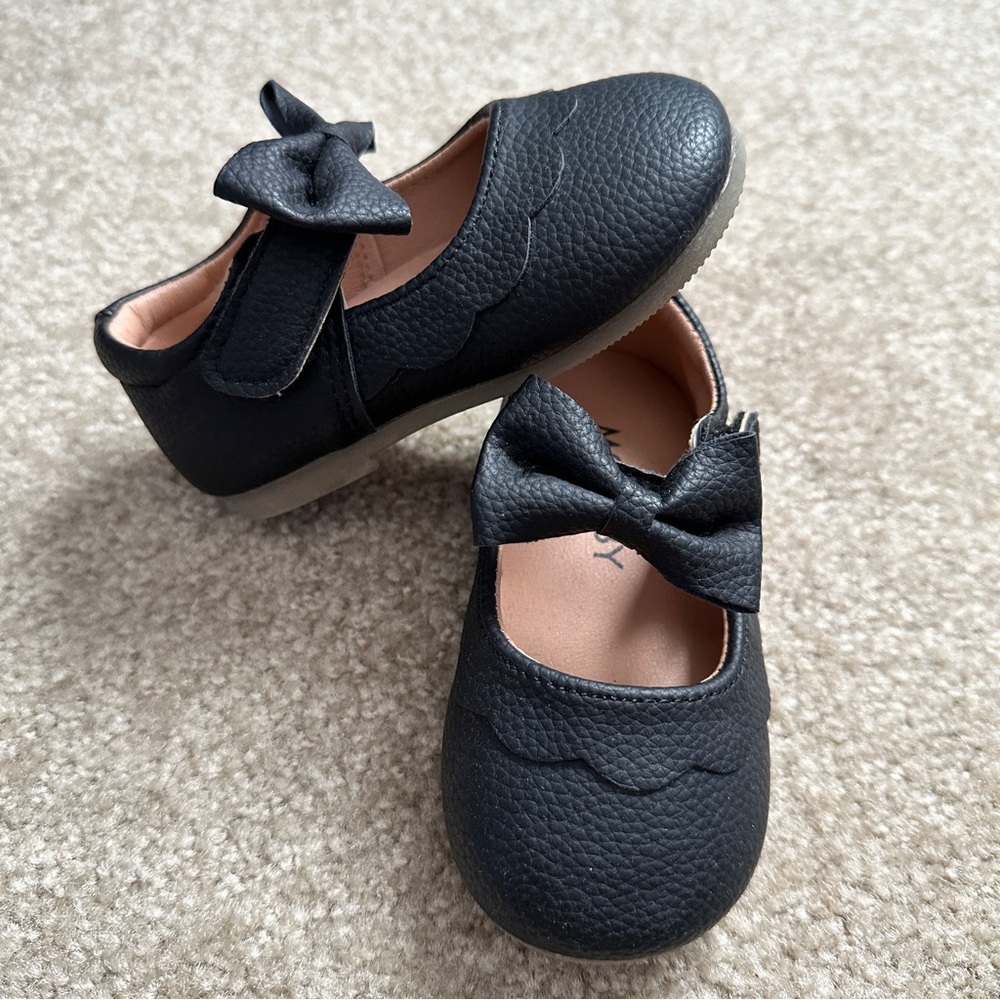 MG Baby Mary Janes Black Euro 22